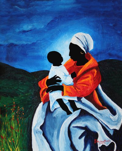 Madonna e bambino - Prime parole, 2008 da Patricia Brintle